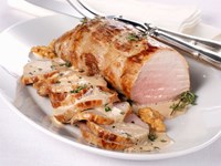 Noix de veau à la crème de porto